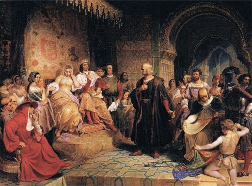 Columbus Before the Queen Isabella