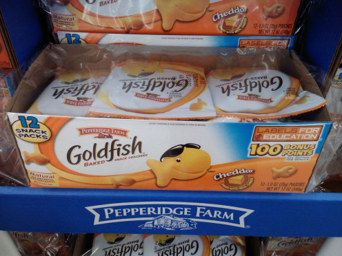 Crackers that come in individual packages are a great hand out on Halloween night!