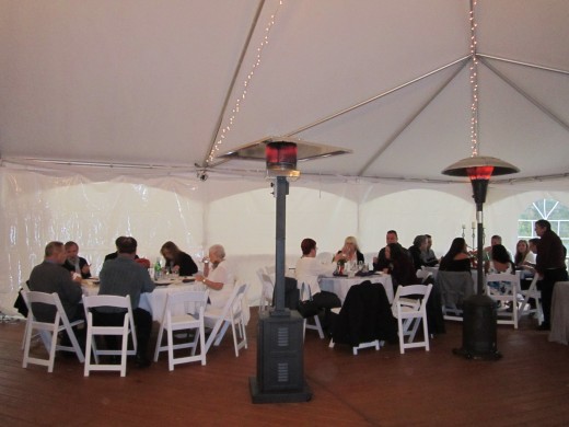 There is plenty of seating at Chamberlain Farm Pavilion! Plan your Wedding Today!