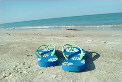 Flip Flops are a NO-NO for seniors to wear outside the home.