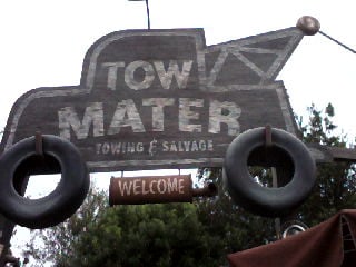 Entrance to Mater's ride.
