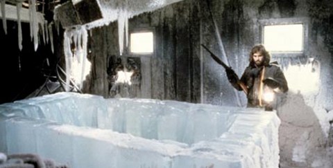 The Thing has already broken free from it's icy prison