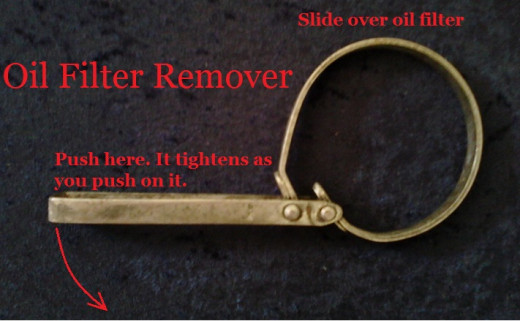 Oil filter removal tool