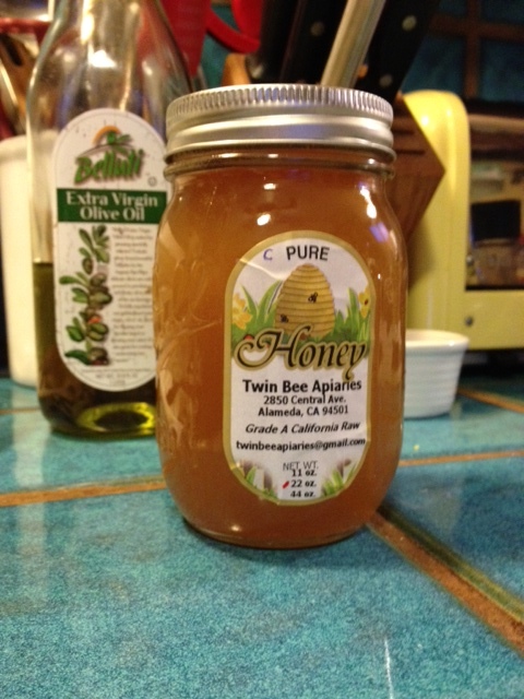 A jar of locally harvested honey