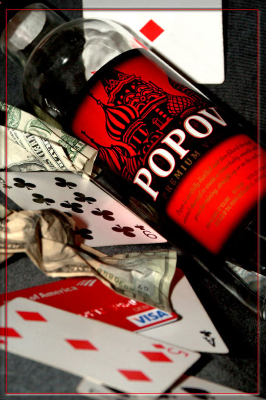 Alcohol and gambling seem to go hand in hand!