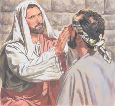 Jesus heals the blind