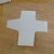 Wrapper with clear tape ready for zebra tape. Wrapper with clear tape ready for zebra tape.