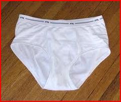 Kinda looks like a baby diaper on a grown man... Kinda looks like a baby diaper on a grown man...