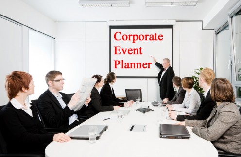 Business meeting planned by a Corporate Event Planner.