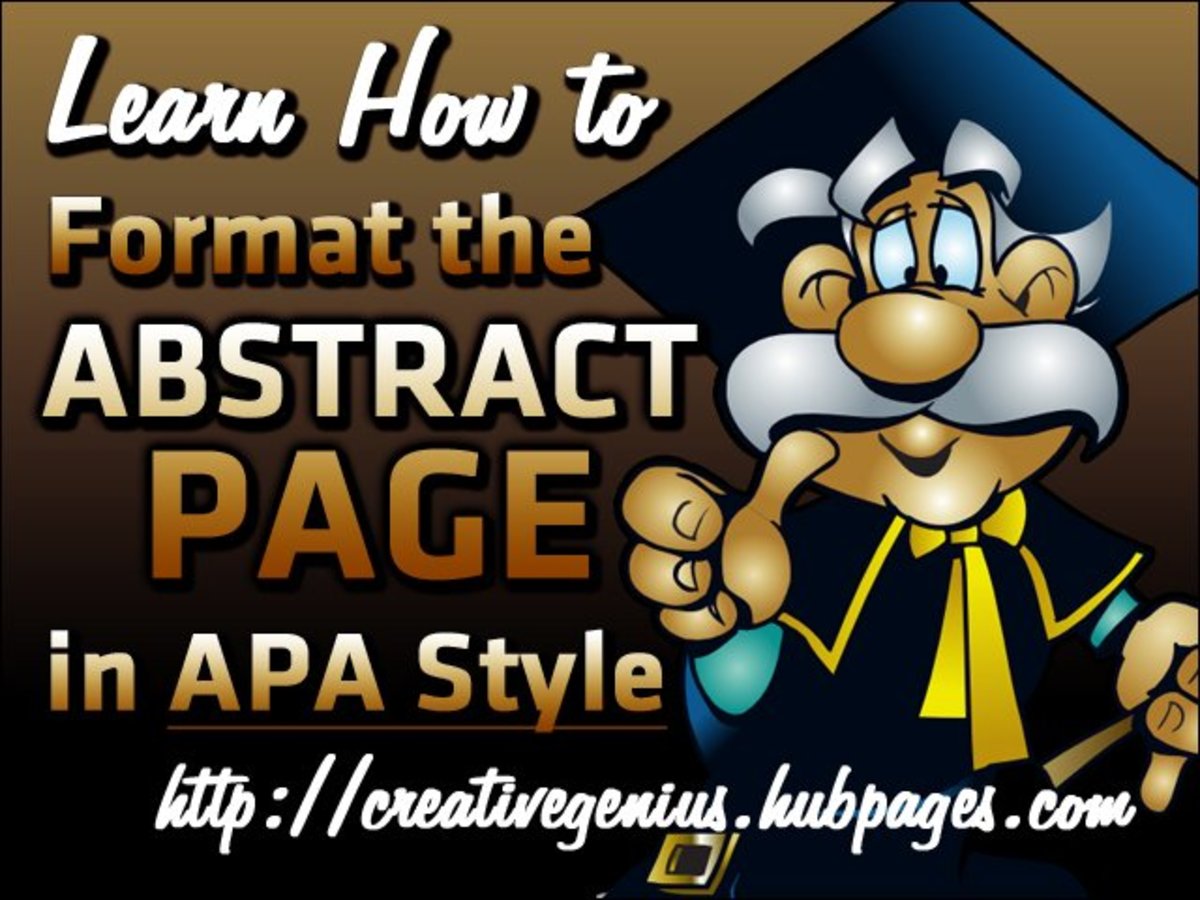 How to write an abstract apa style 6th edition