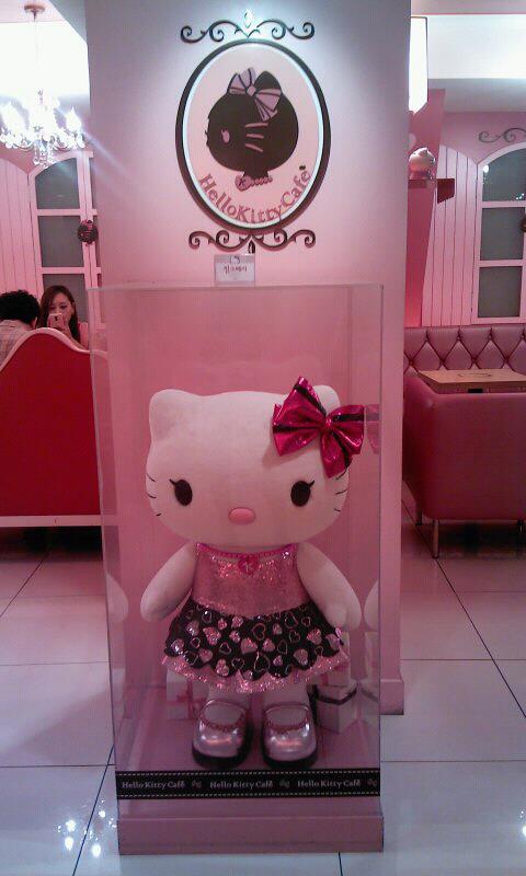 Hello Kitty greets you at the door like a good hostess.
