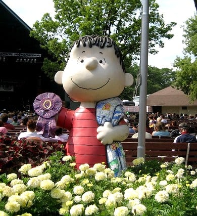 Linus won a ribbon for his "security blanket."