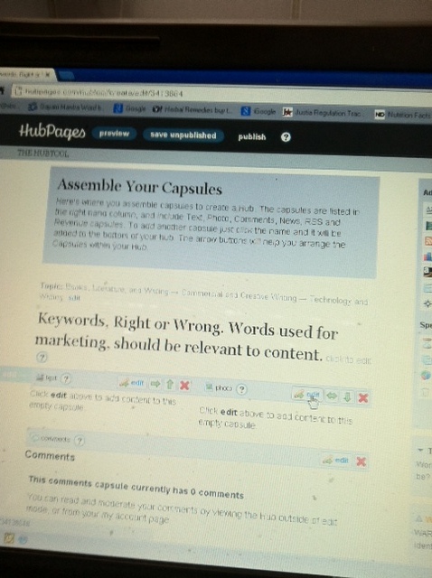 I hope that policies emerge regarding keywords and their misuse.