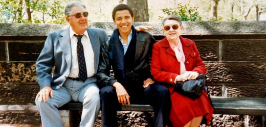 The only Grandparents he knew growing up! As American as a slice of apple pie & baseball.