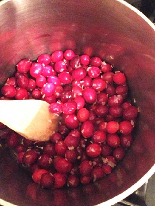 If you'd prefer a less chunky chutney, rough chop the cranberries before cooking.