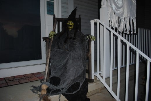 Haunted Halloween Props - Witch