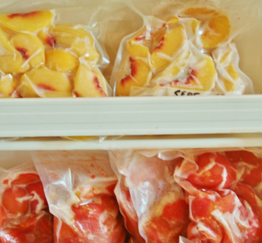 Vacuum sealing really saves space in the freezer!