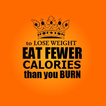 to lose weight eat fewer calories than you burn