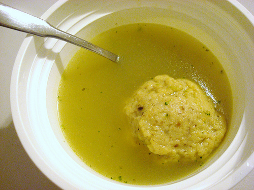 Matzoh ball soup is a great meal for Passover.