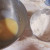 Eggs and flour for fried chicken batter