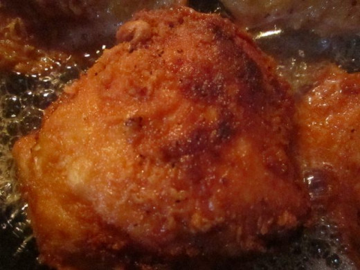 Fried chicken thigh--my favorite!