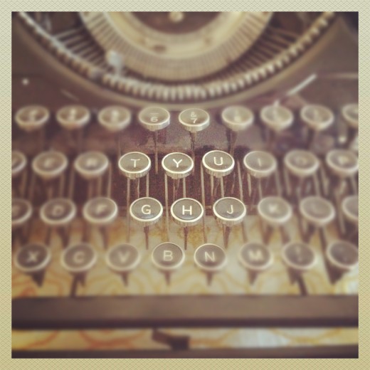 My antique Underwood typewriter.