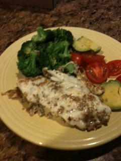 Fish and vegetables low calorie and delicious