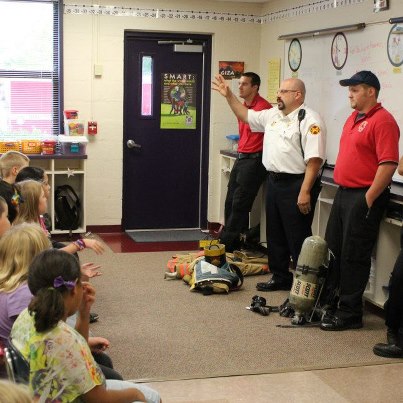 Trips to a school allow firefighters long term recruiting as well as a means to give back to the community
