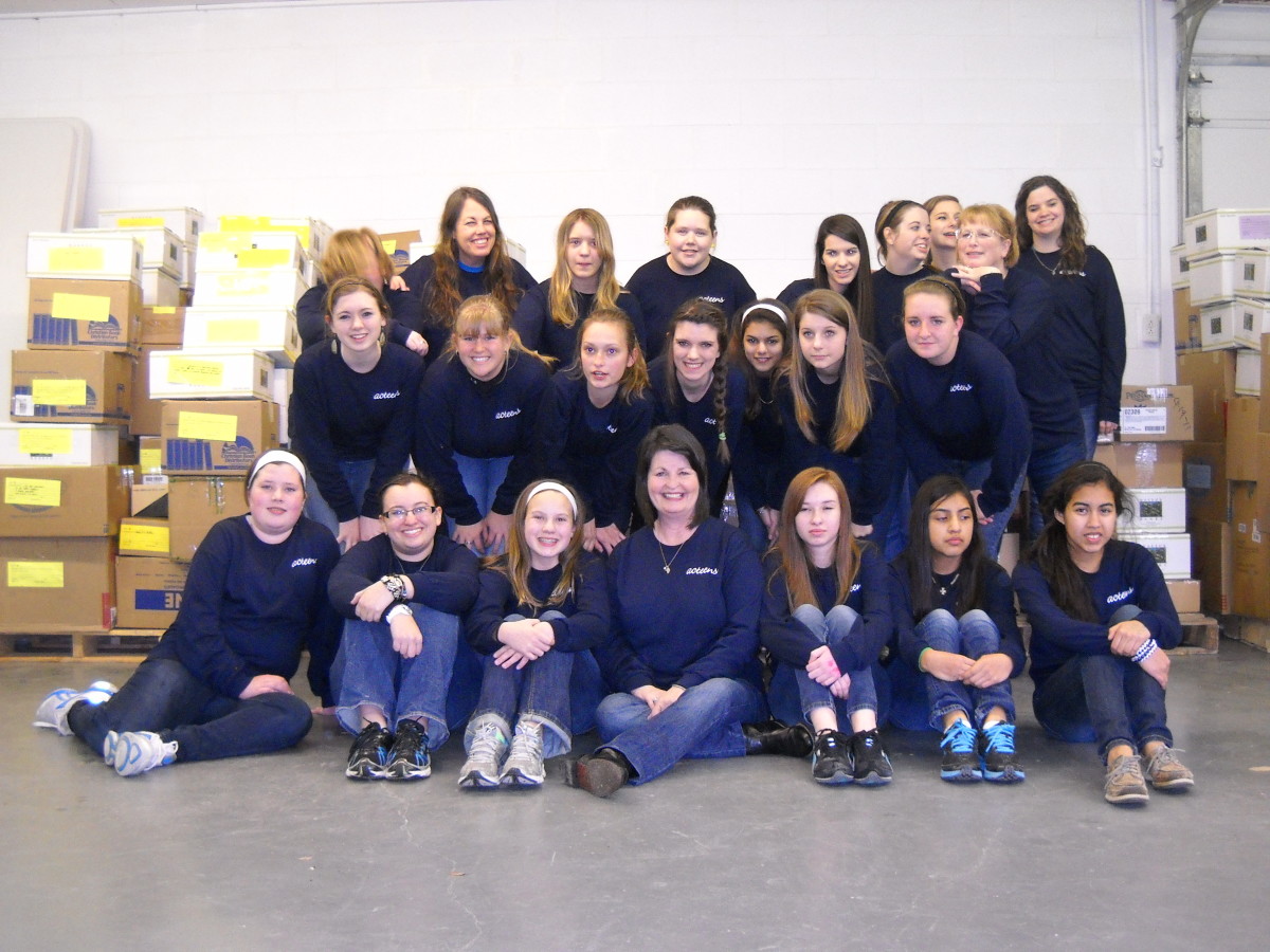 Acteens girls missions group, 2011-2012