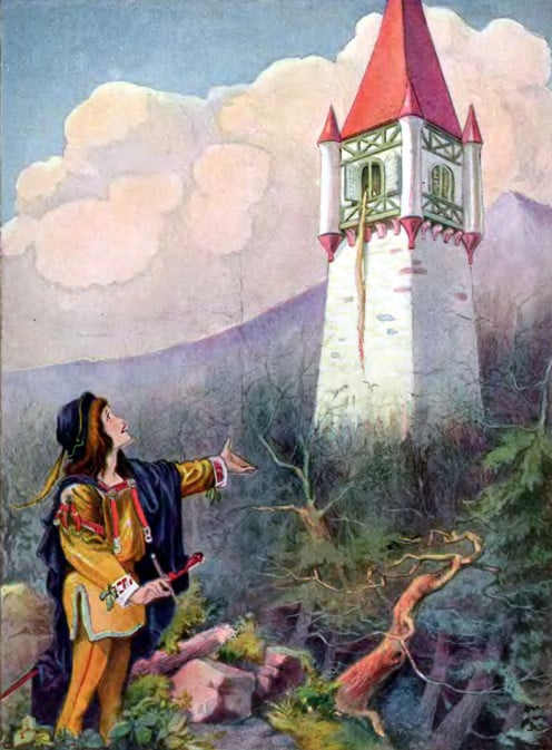 Illustration from "Rapunzel."