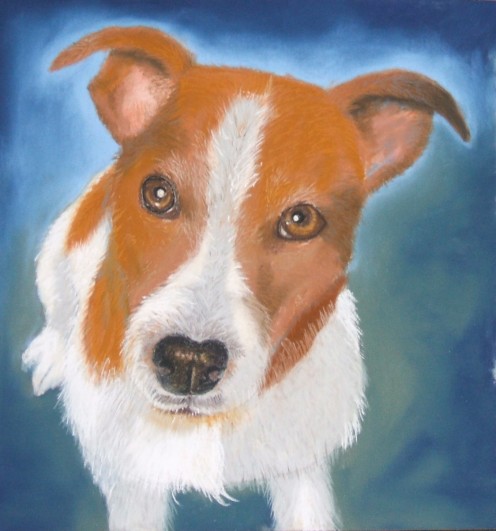 Archie in pastels showing the use of complementary colours.