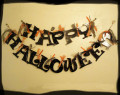 Happy Halloween Garland from Cereal Boxes- Tutorial
