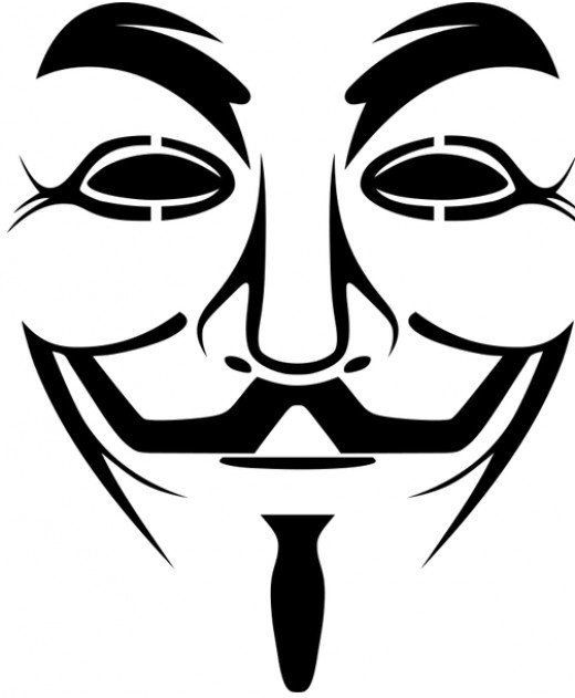 Guy Fawkes Template Mask 