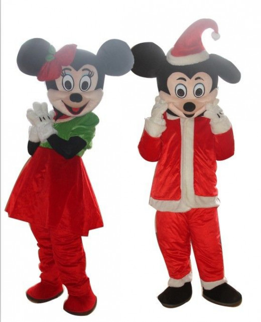 Mickey Minnie Mouse Christmas Costumes