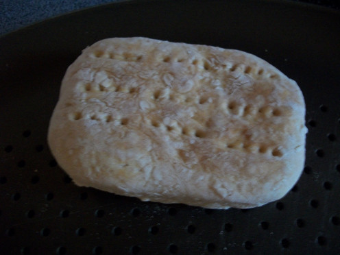 Some baked and dry hardtack.