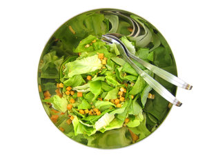 Take your time with a large salad