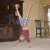 Time for a handstand during the talent show Time for a handstand during the talent show