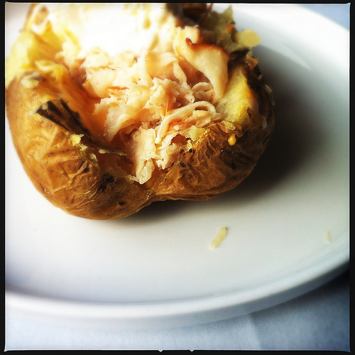 Steps to baking a potato: 1. bake it 2. there is no step 2