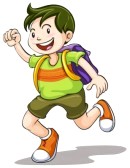 Little boy running 