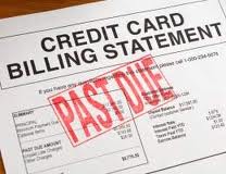 Do not let past due credit cards overwhelm you. 