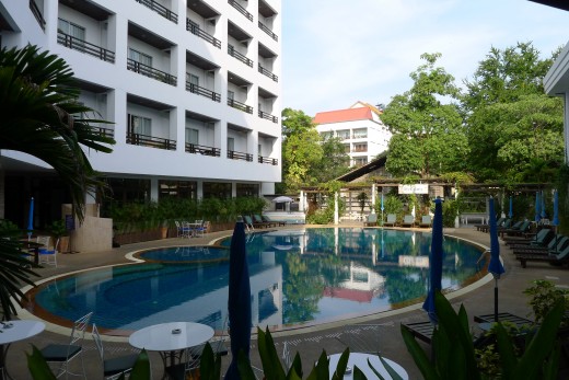 One of the 2 swimming pools at Areca.