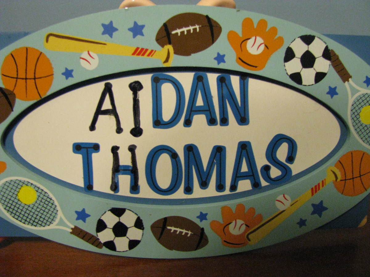 Personalized plaque for a boy