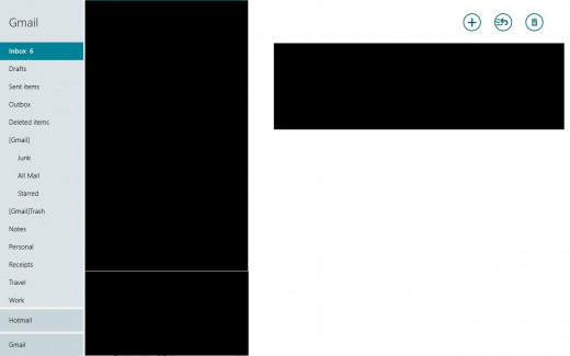 That email account now appears as a group listed at the bottom on the left side of your screen.