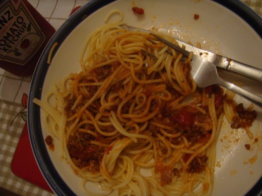 Scary Bloody spaghetti! 