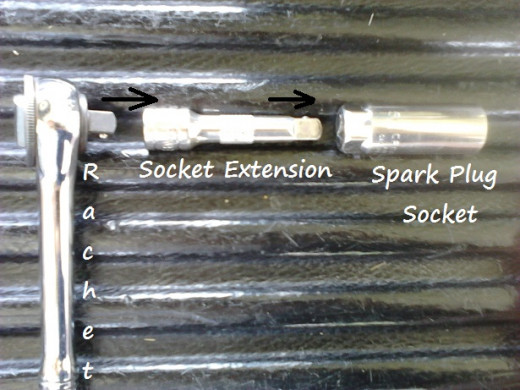 Socket Wrench with Extensions
