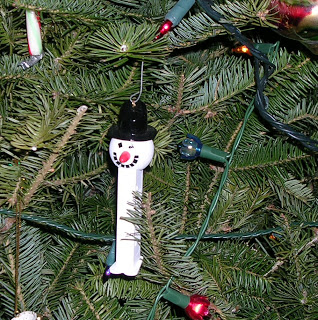 Snowman Pez Tree Ornament