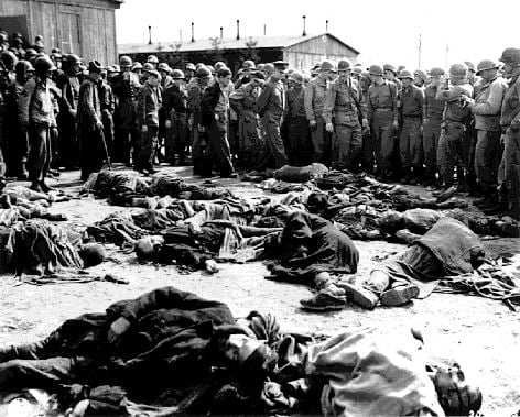 This archive photo of enforced starvation in Auschwitz comes from a Greek site and is ironic insofar as Greece is drifting into Nazi like fascism.