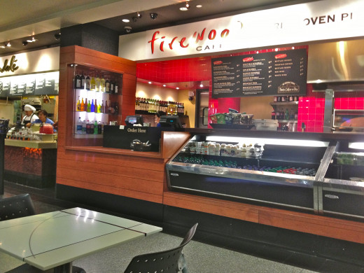 Firewood Cafe outside Gate 80 is the smallest of four pizzerias at SFO.