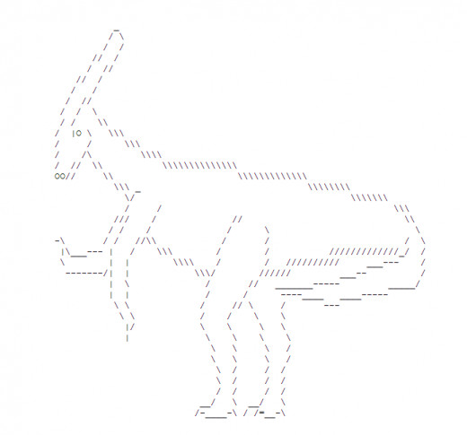 dinosaur text art copy paste