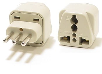 Example of an electrical outlet adaptor